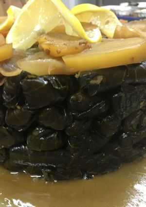 صورة لوصفة ورق عنب بالزيت