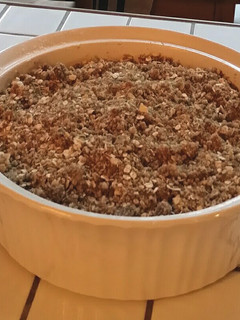A picture of Easy peasy apple crisp!.