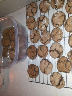 A picture of Fudge Crinkle Cookies.