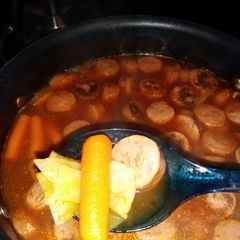 A picture of Grandma's Polish Cabbage Soup.