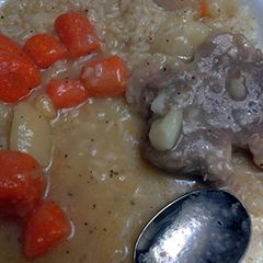 A picture of stew pork.