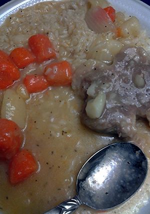 A picture of stew pork.