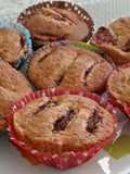 Cakes - Muffins with apple cinnamon and walnuts