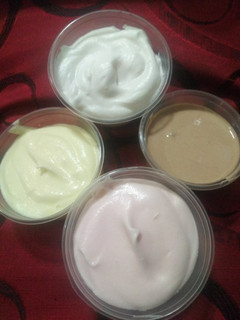 A picture of 4in1 homemade ice cream.