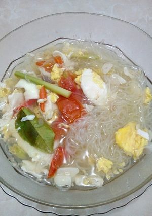 Foto resep Soup telur+bihun