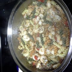 A picture of Shrimp Pasta Pomodoro - Level III.