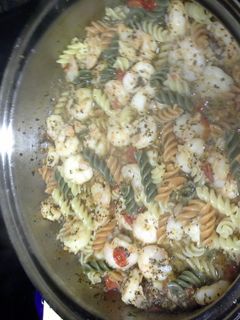 A picture of Shrimp Pasta Pomodoro - Level III.