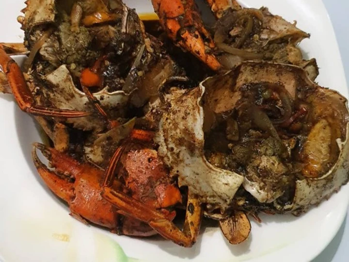 Langkah Gampang Membikin Resep Kepiting lada hitam yang Lezat Anti Ribet, Lezat Sekali