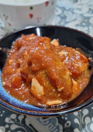 Foto resep Japanese Hamburg dalam Saus Tomat