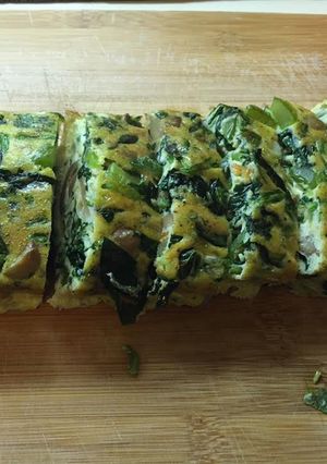 A picture of Green Spinach Eggs Loaf.