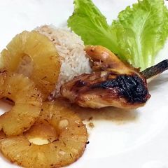 A picture of Sweet And Spicy Salmon With Pineapple.