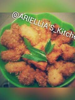 Foto resep Pisang Kipas Pasir Goreng Pandan☕