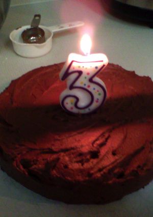 A picture of Chocolate Birthday Cake.