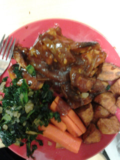 A picture of Sweet Chicken and Onion Kale.