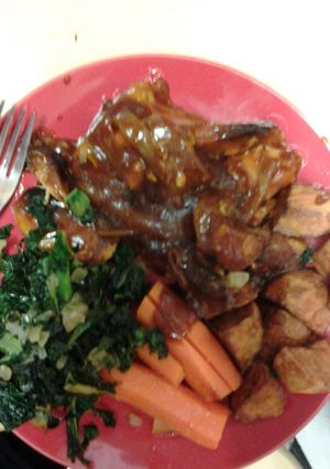 A picture of Sweet Chicken and Onion Kale.