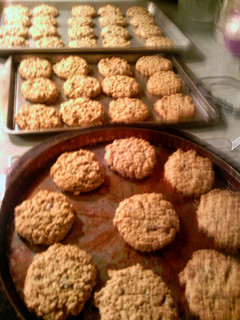A picture of Peanut butter oatmeal cookies.