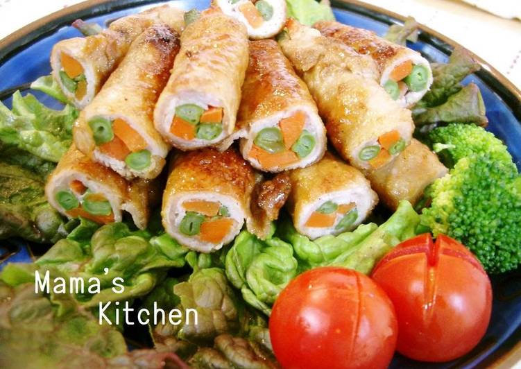 Recipe of Favorite Carrot and Green Bean Pork Wraps