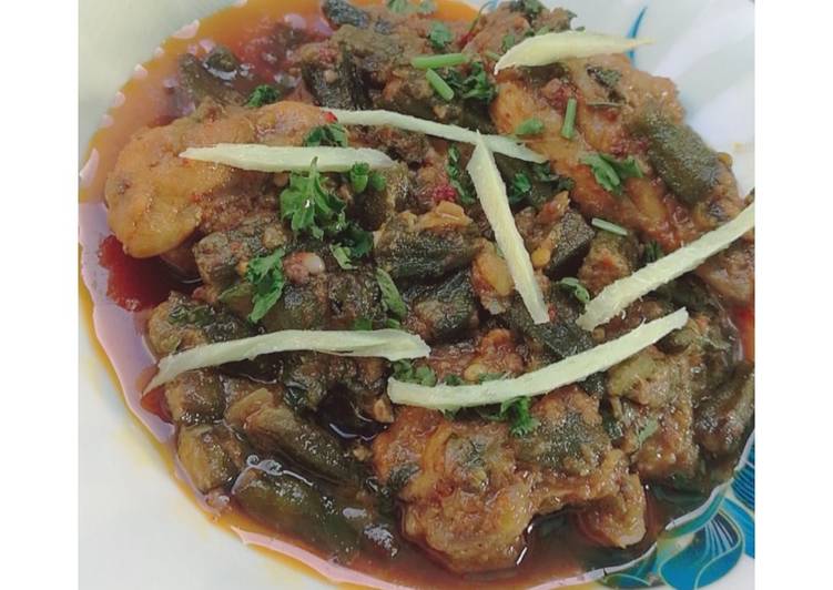 Recipe of Any-night-of-the-week Bhindi chicken