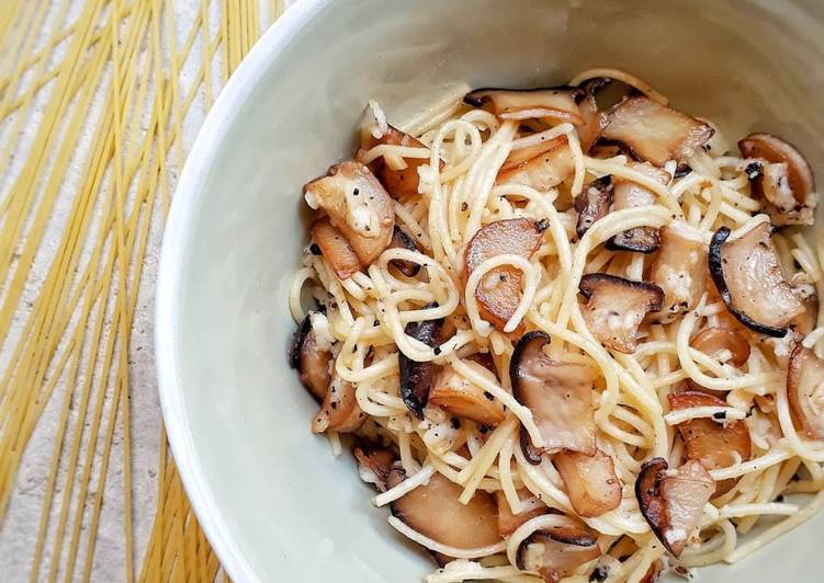 Bagaimana Membuat Garlic Butter Mushroom Pasta, Lezat Sekali