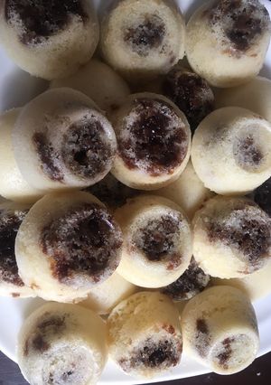 A picture of "Puto Pao"♥️ (Filipino steamed cakes).