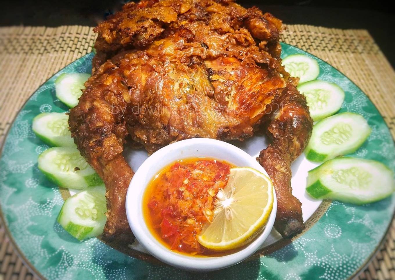 Ayam Goreng a la Korea (whole chicken)