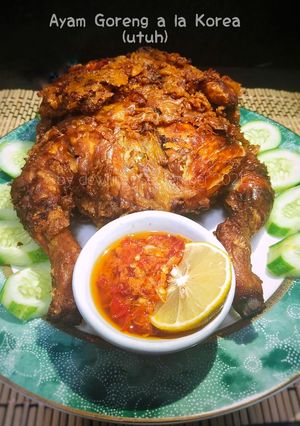 Foto resep Ayam Goreng a la Korea (whole chicken)