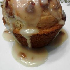 A picture of Bacon Pancake Muffins w/ Bacon Drizzle.
