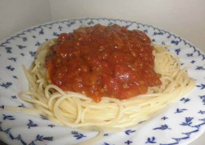 Simple Way to Make Speedy Spaghetti with Meat Sauce