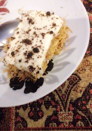 صورة لوصفة حلى الشعيرية بالكراميل 😍