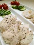 Moist Boiled Chicken Breasts with Shio-Koji