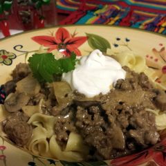 A picture of Hearty Beef Stroganoff.
