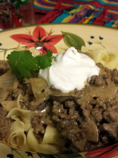 A picture of Hearty Beef Stroganoff.