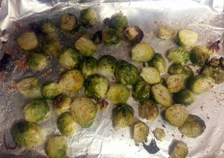 Step by Step Guide to Make Homemade roasted Brussel sprouts