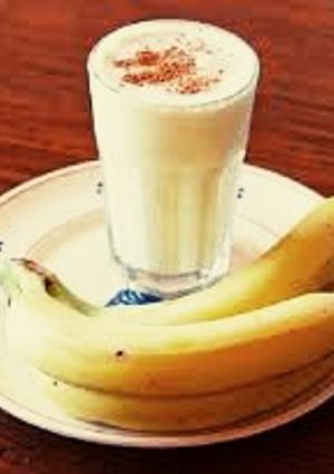Una foto de Licuado de platano para despues de entrenar