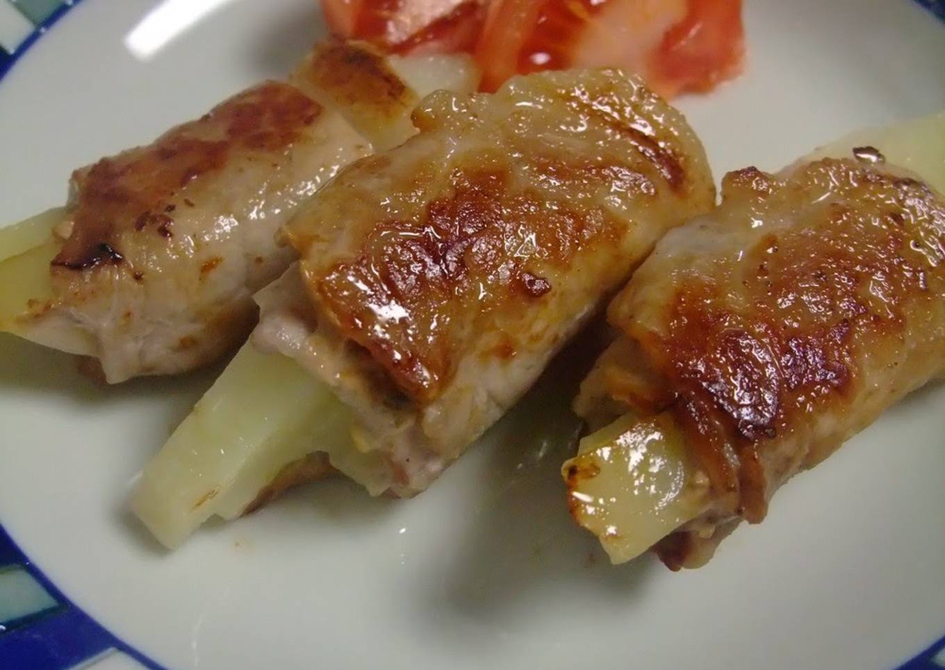 Great in Bentos! Potatoes Rolled in Pork