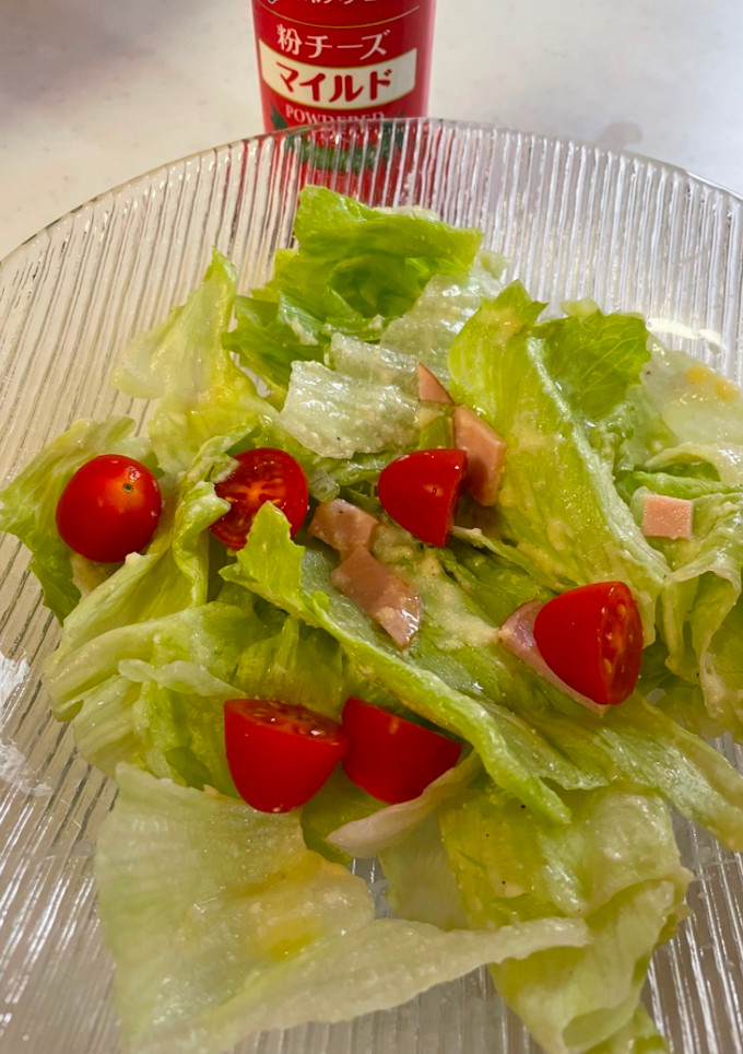 超簡單凱撒沙拉🥗                               かんたんシーザーサラダ🥗 的食譜成品照片