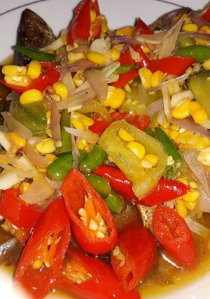 Foto resep Tumis Pedas Peda jagung manis