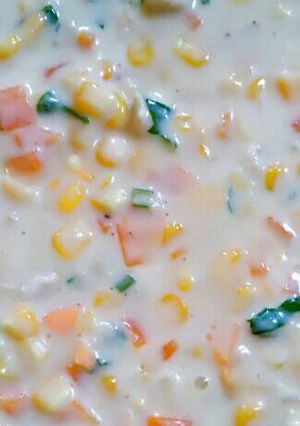 Foto resep Sup krim ayam jagung