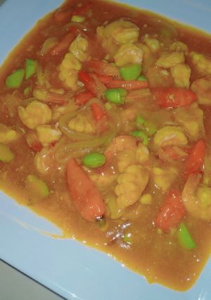 Foto resep Udang Asam Manis