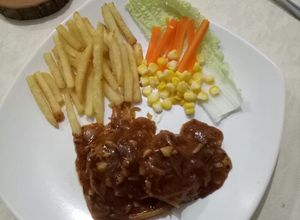 Foto resep Beff Patty Steak With Blackpepper Sauce
