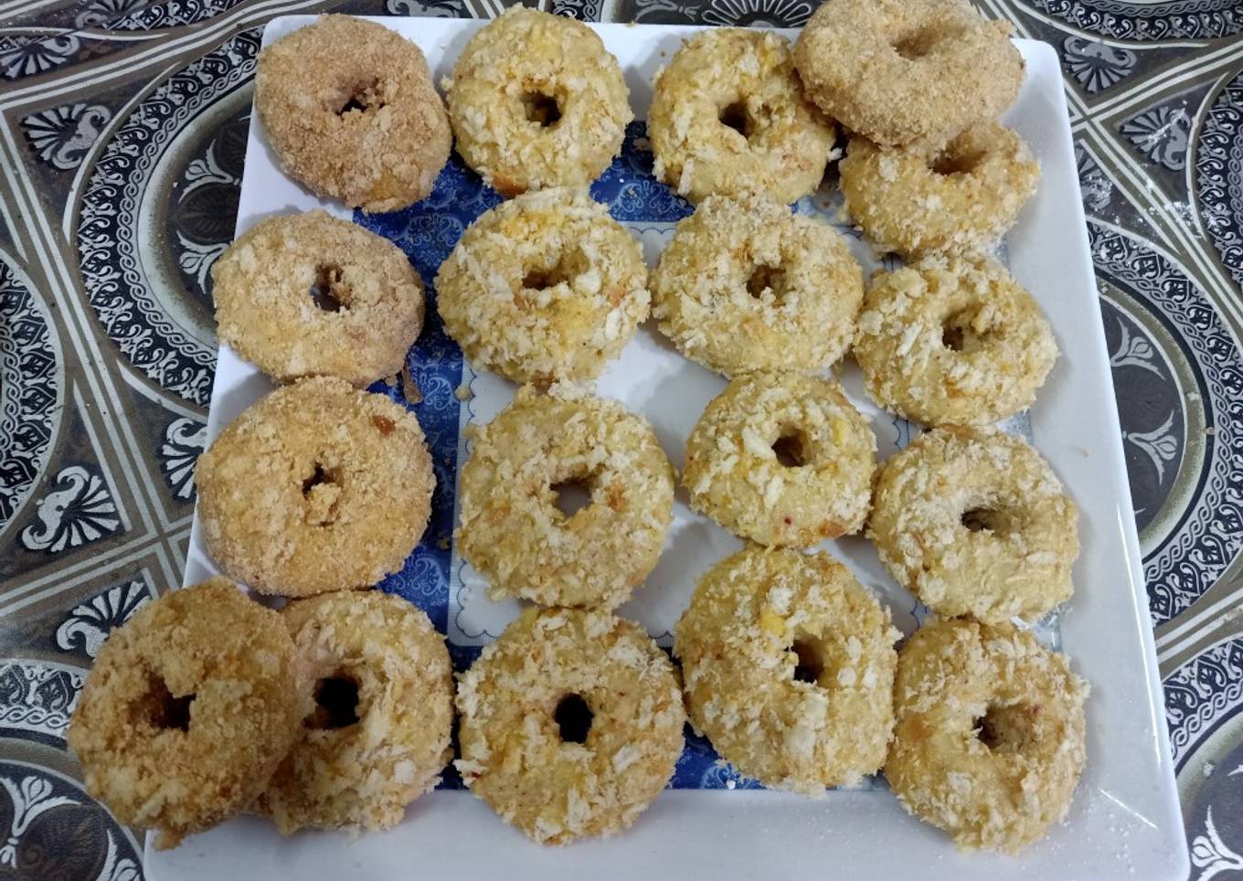 Chicken potato donuts