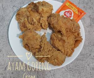 Resep Terbaik Ayam goreng crispy Enak dan Sehat