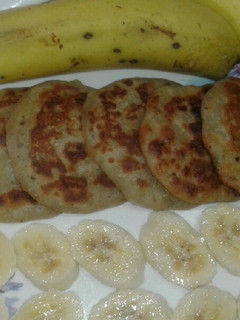 A picture of Eggless Banana Pancake.