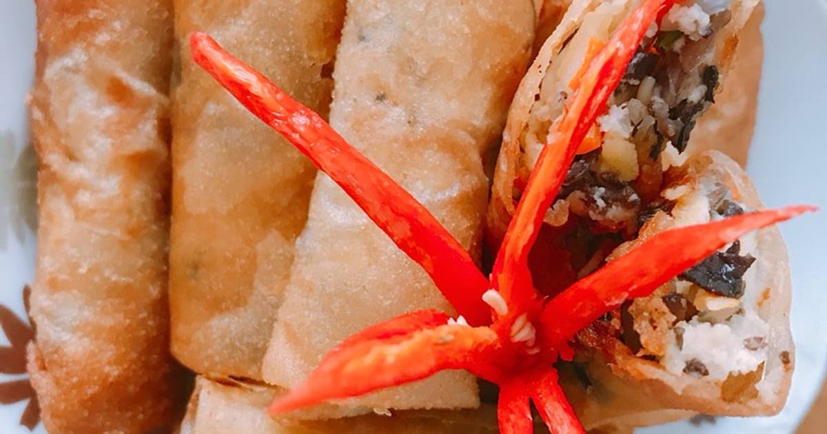 The Rán Chay Cách Làm Món Nem rán chay của trang lê - Cookpad
