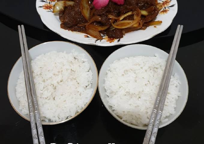 Resep Beef Teriyaki Ala Meme oleh Menurumahan - Cookpad