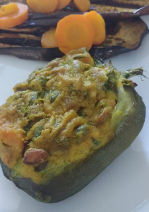 Una foto de Ají verde relleno y vegano