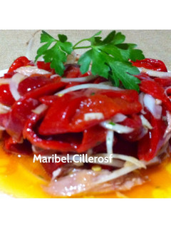 Una foto de Ensalada de pimientos
