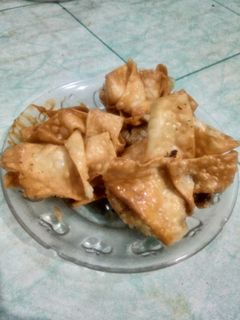 Foto resep 2. Pangsit goreng tahu jamur