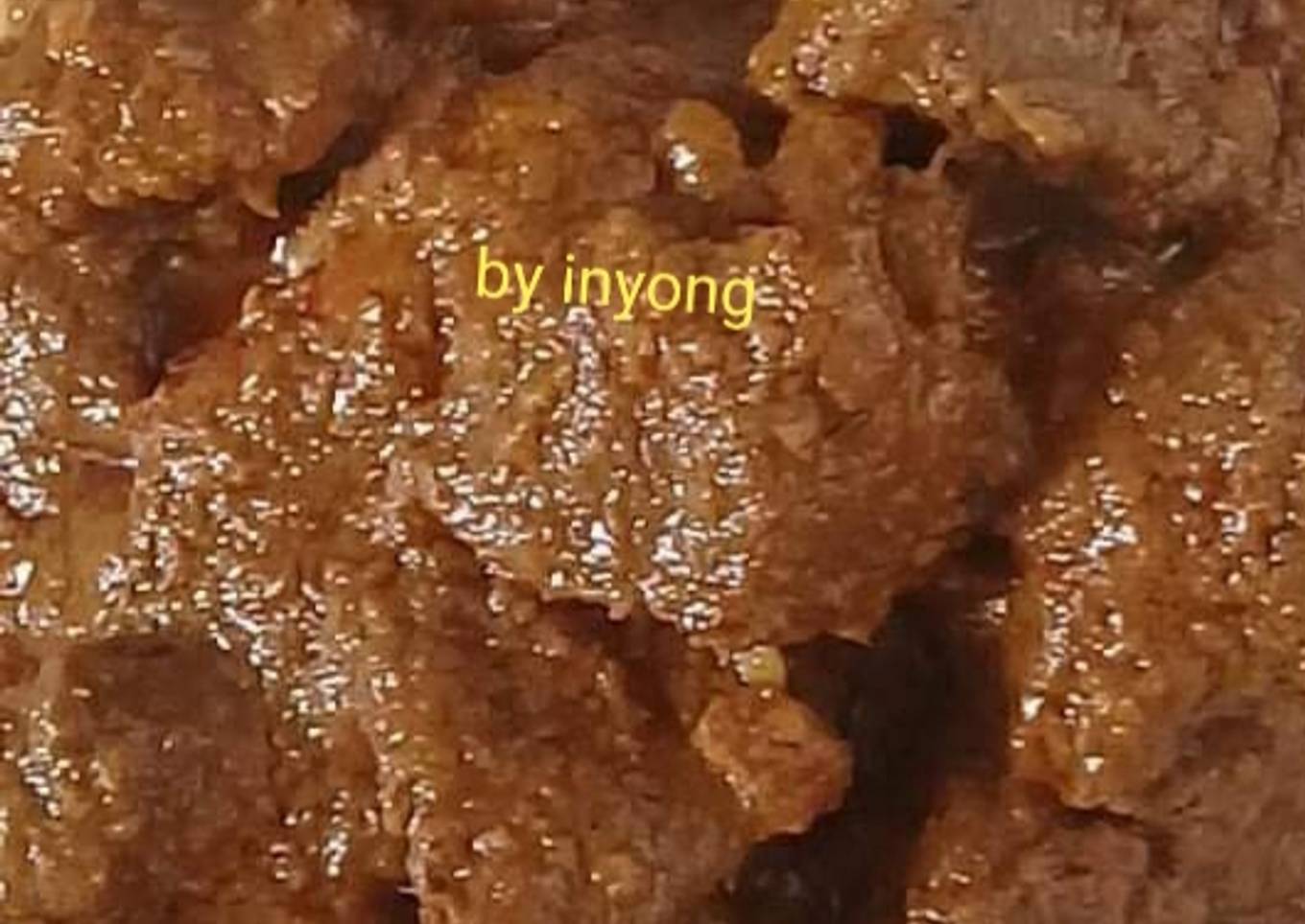 Rendang sapi ala inyong