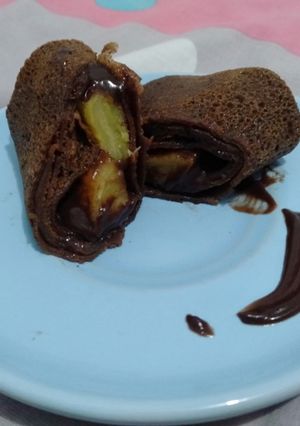 Foto resep Dadar gulung pisang cokelat